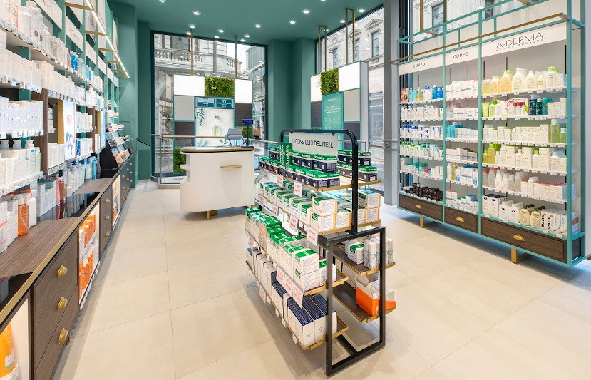 BD Rowa in the Pharmacy Centro Milano, Italy