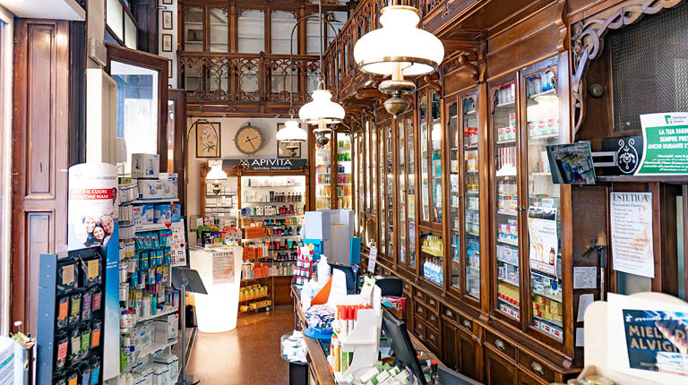 BD Rowa in the Pharmacy Alvigini, Genoa, Italy
