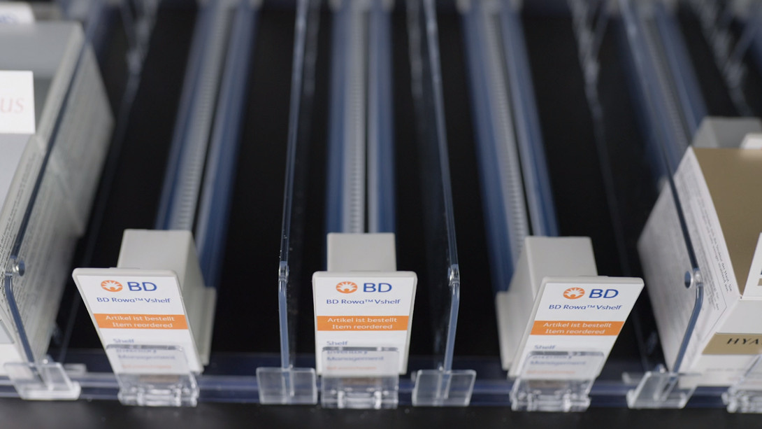 Anti-theft protection BD Rowa Vshelf BD Rowa Vshelf secures high-value products in pharmacies against unauthorised removal.
