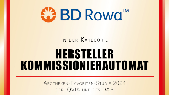 Apotheken Favorit 2024: BD Rowa™ erneut Nummer 1